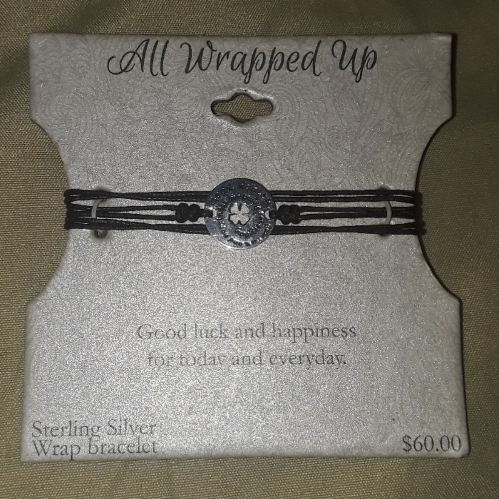 *All Wrapped up Sterling silver Bracelet Good Luck